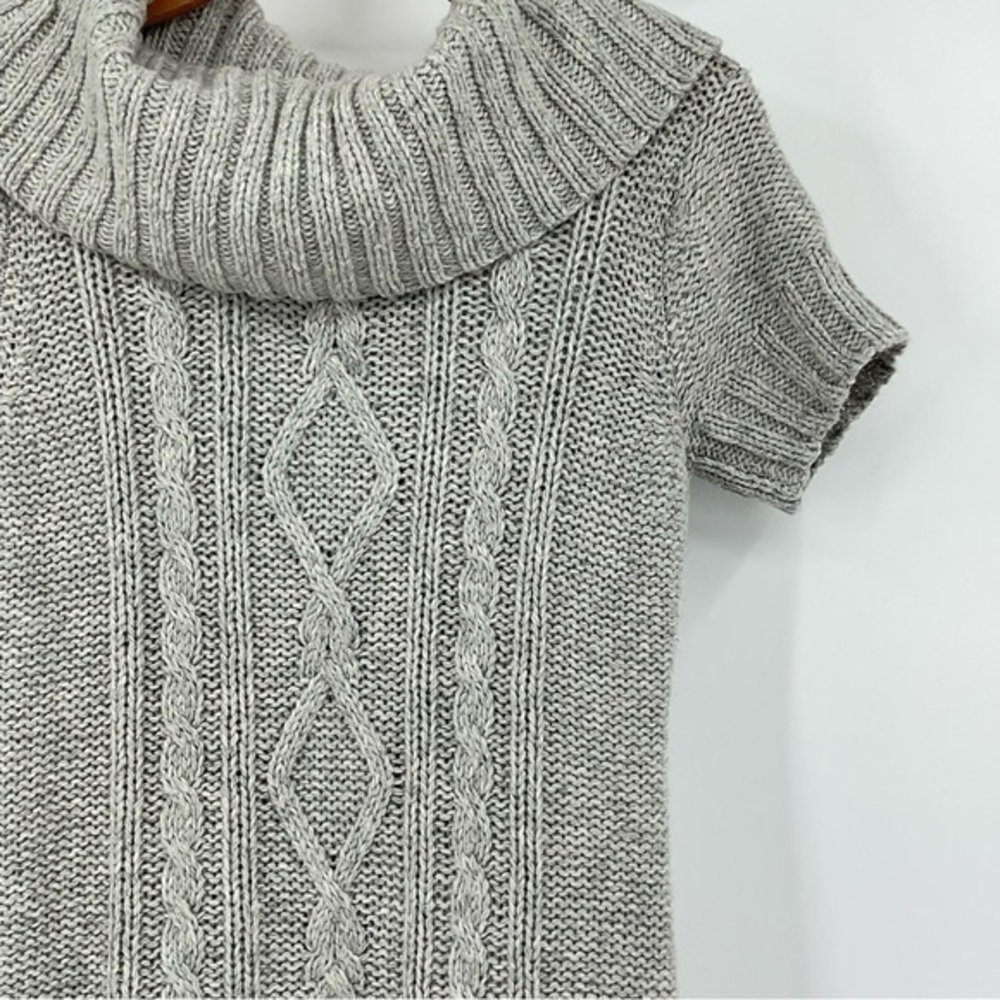 Columbia Gray Knit Cowl Neck Sweater Size Small‎ H5 - Picture 2 of 7